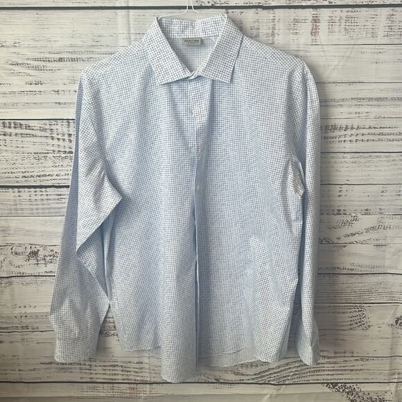 REACTION KENNETH COLE SLIM FIT BUTTON DOWN LONG SLEEVE DRESS SHIRT - Picture 2 of 11